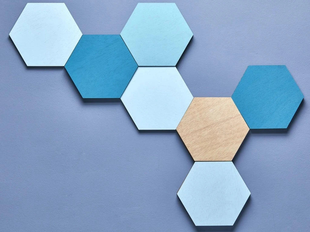 Panot decorativo azul